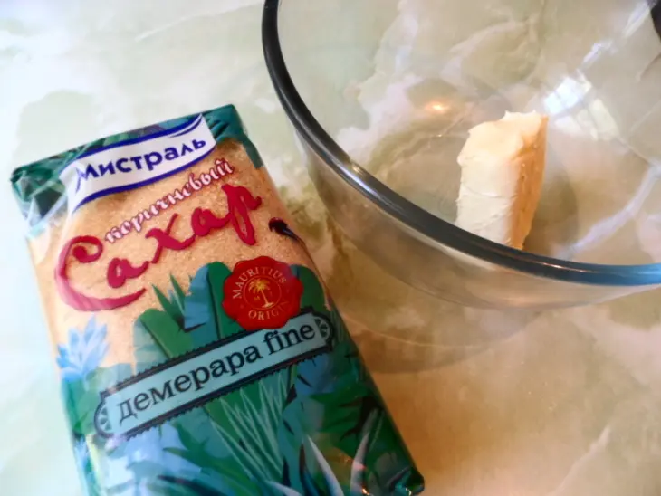 Кексы сметанные с рисовой мукой и какао: шаг 1