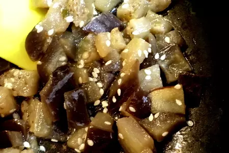 Баклажаны тушеные с кунжутом и маслом ideal в японском стиле.: шаг 3