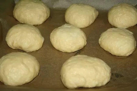 Булочки для домашнего фаст-фуда + бонус (фишбургер с филе морского окуня и моцареллой): шаг 7