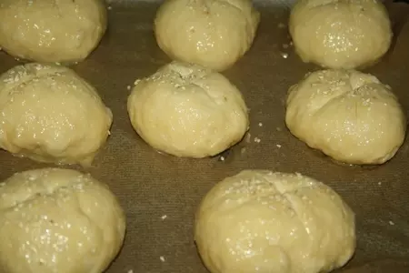Булочки для домашнего фаст-фуда + бонус (фишбургер с филе морского окуня и моцареллой): шаг 8
