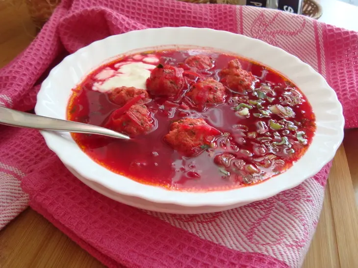 Латышский суп с фрикадельками и свёклой: шаг 13