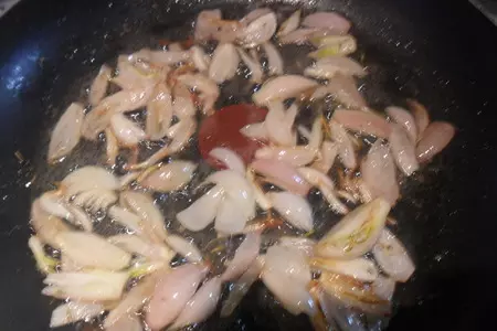 Салат с руколой и беконом: шаг 2