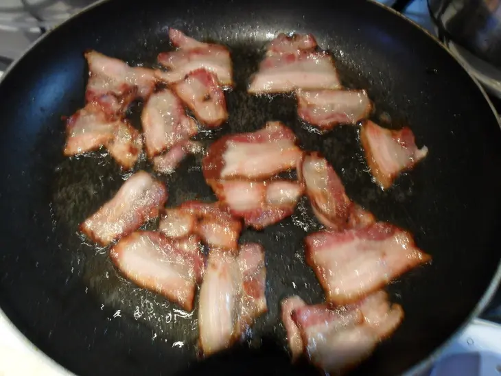 Салат с руколой и беконом: шаг 4