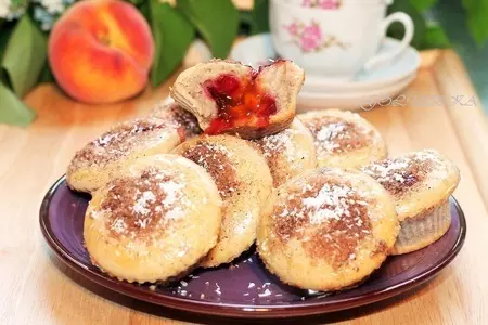 Берлинские маффины с ягодами и джемом: шаг 11