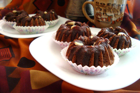 Шоколадные капкейки "нежный шоколадно-кофейный шёлк": шаг 13
