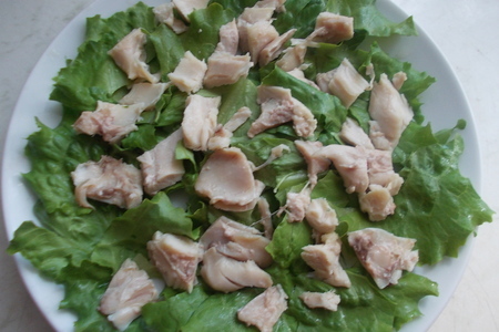 Салат с курицей и ржаными сухариками: шаг 2