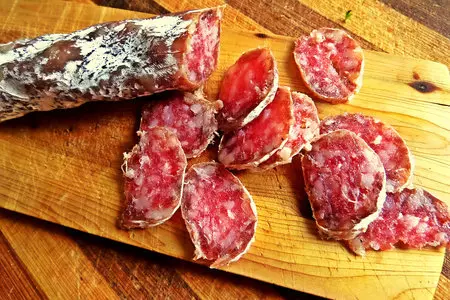 Салат с фасолью, фенхелем и вяленой колбасой: шаг 6