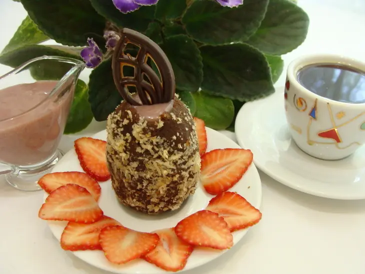 Пирожное-картошка с клубничным курдом: шаг 8