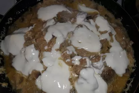 Мясо в мятно-йогуртной подливе: шаг 6