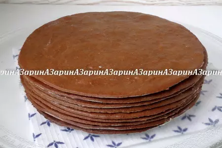 Торт медовый, шоколадный: шаг 6