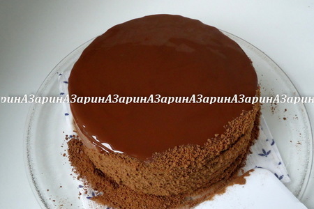 Торт медовый, шоколадный: шаг 16