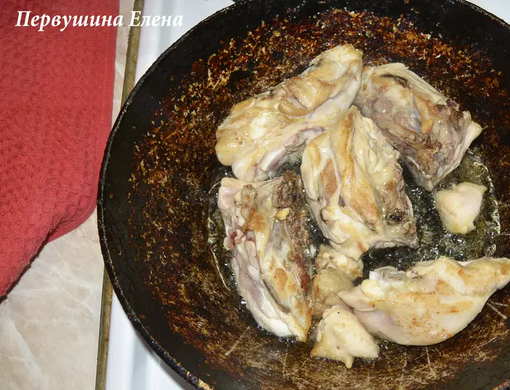Окорочка в ореховом соусе: шаг 2