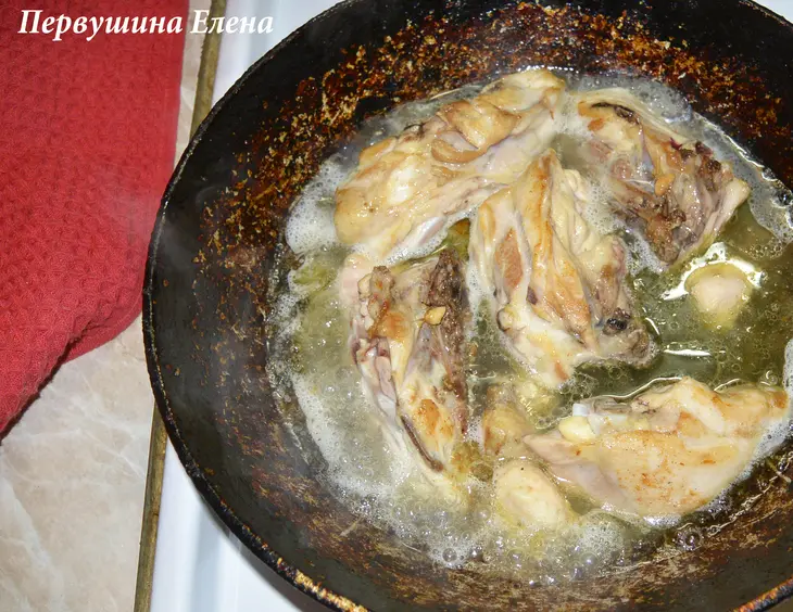 Окорочка в ореховом соусе: шаг 3
