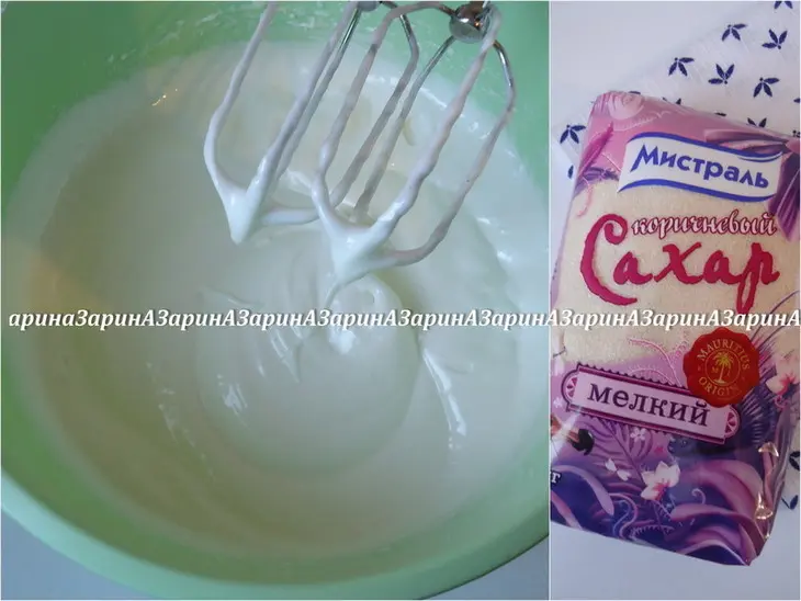 Воздушный пирог с кунжутом и черникой: шаг 6