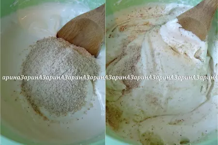 Воздушный пирог с кунжутом и черникой: шаг 7
