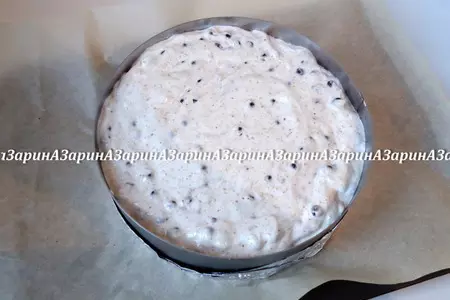 Воздушный пирог с кунжутом и черникой: шаг 9