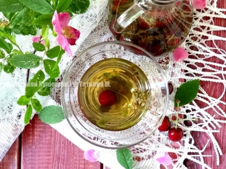 Летний чай с черешней, корицей и мятой: шаг 4