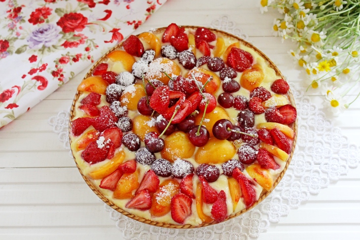 Летний пирог с ягодами и заварным кремом : шаг 9