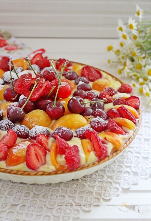 Летний пирог с ягодами и заварным кремом : шаг 10