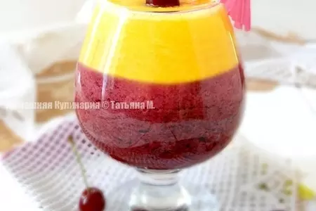 Витаминный чернично-манговый смузи: шаг 4