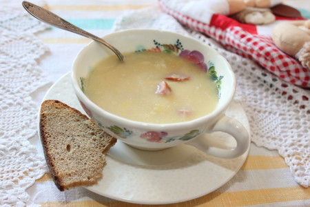 Гороховый суп-пюре с колбасками: шаг 5