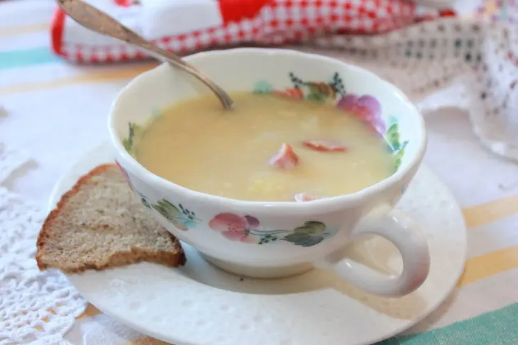 Гороховый суп-пюре с колбасками: шаг 6