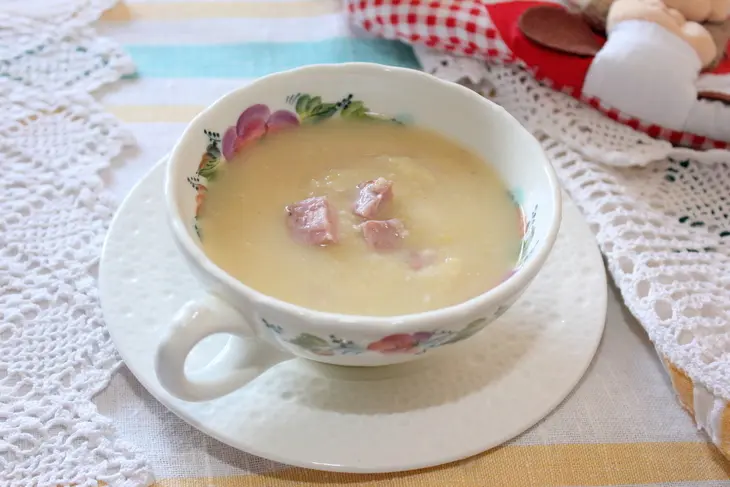 Гороховый суп-пюре с колбасками: шаг 7