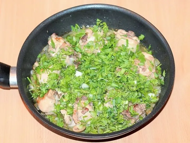 Азербайджанский плов с курицей и зеленью: шаг 10