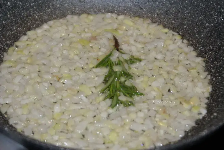 Свекольное ризотто с козьим сыром и грецкими орехами: шаг 3