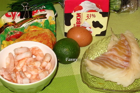 Креветочные шарики в панировке с соусом из лайма и йогурта: шаг 1