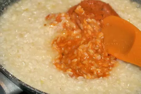 Ризотто с бататом и хрустящим беконом: шаг 6