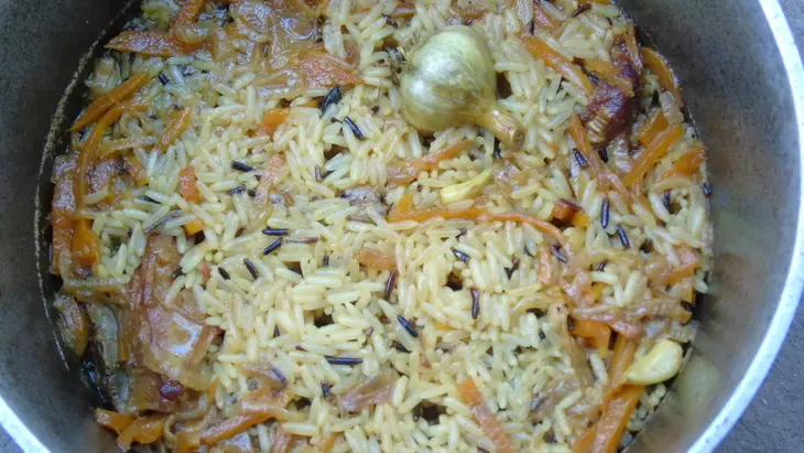 Плов по-фергански с бараньими ребрами: шаг 9