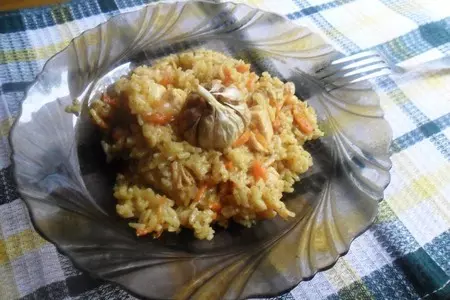 Диетический плов с куриной грудкой: шаг 8