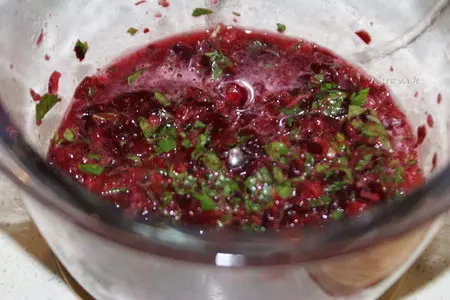 Ризотто с кокосовым молоком и  мятно-вишневым песто: шаг 2