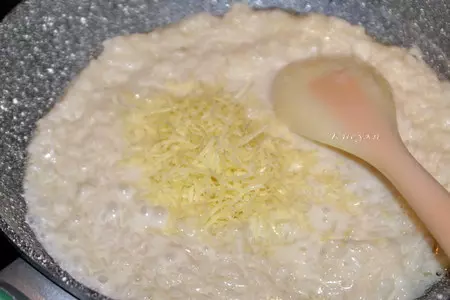 Ризотто с кокосовым молоком и  мятно-вишневым песто: шаг 5