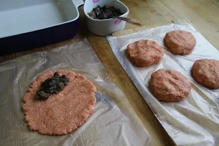 Тельное с лесными грибами под сливочно-грибным соусом.: шаг 6