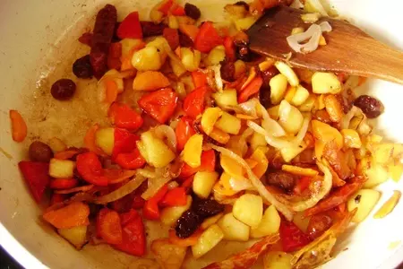 Апельсиновый  кус-кус  с бараниной в пряном соусе: шаг 3