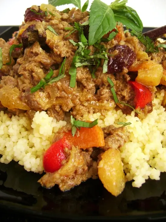 Апельсиновый  кус-кус  с бараниной в пряном соусе: шаг 4