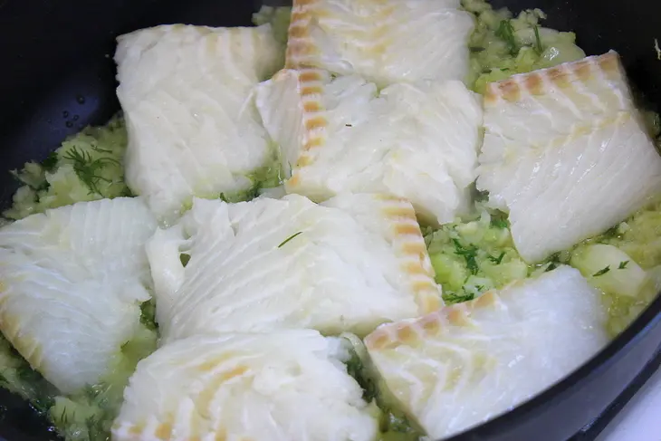 Паста с палтусом и анчоусами по-сицилийски: шаг 3
