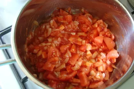 Томатный суп с фасолью на курином бульоне: шаг 5