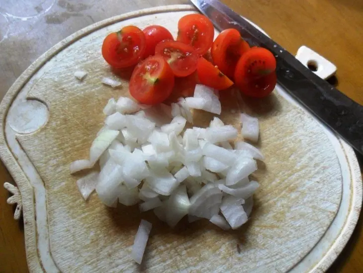 Паста с мясным фаршем и грибами: шаг 2