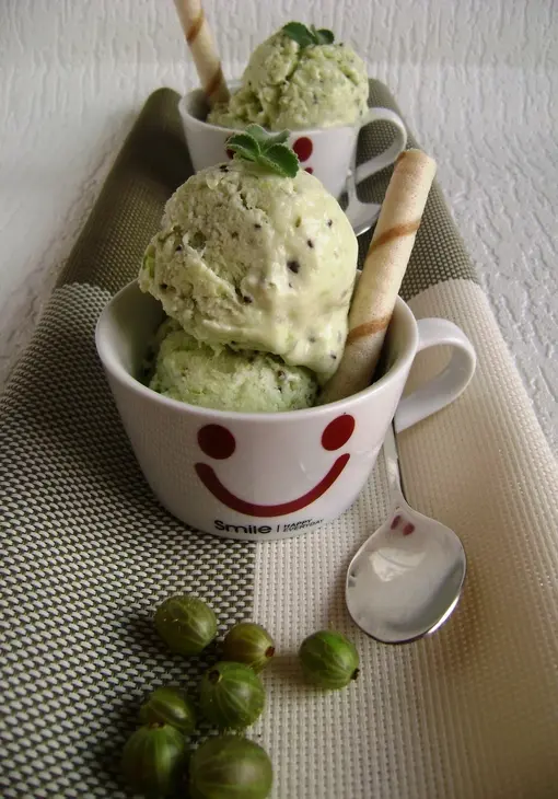 Пломбир сливочный, с киви и крыжовником: шаг 6