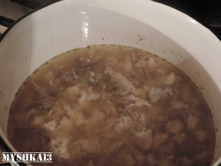 Уха кавказская с чечевицей: шаг 4