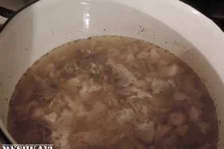 Уха кавказская с чечевицей: шаг 4