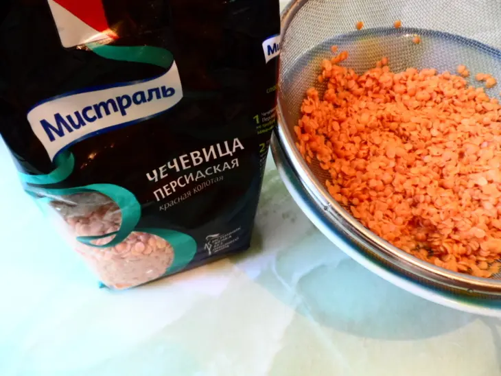 Суп с красной чечевицей и картофелем: шаг 2