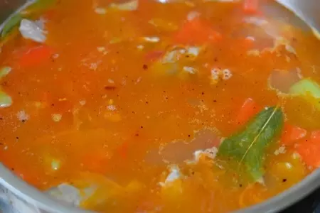 Летний суп из баранины с нутом: шаг 6