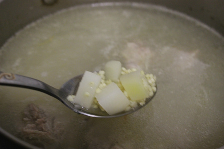 Мясной суп с пшеном, кольраби и кабачком: шаг 7