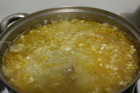 Мясной суп с пшеном, кольраби и кабачком: шаг 13