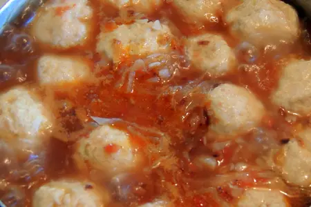 Щи с гречкой и фрикадельками: шаг 8