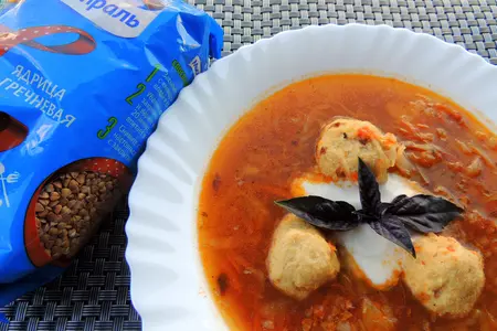 Щи с гречкой и фрикадельками: шаг 10